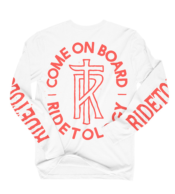 Ridetology Longsleeve "Come on Board" White